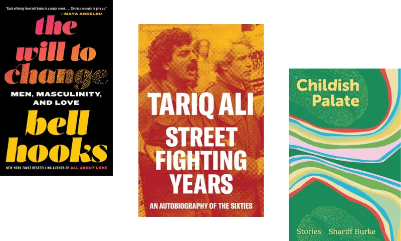 Three book covers descending.
