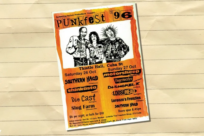 Punkfest ‘96 at Thistle Hall, Wellington, October 26, 1996