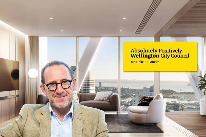 An imagining of Wellington Mayor Andrew Little in Seascape