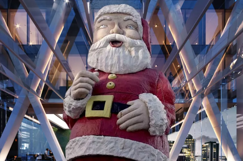 The Farmers Santa inside Seascape