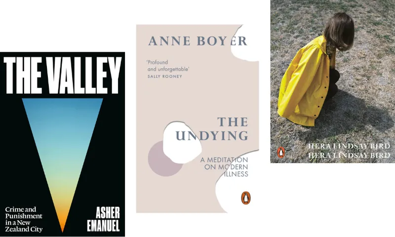 Three book covers ascending.