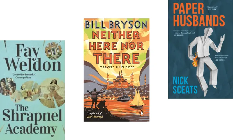 Three book covers ascending.