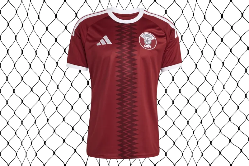 Qatar's home jersey
