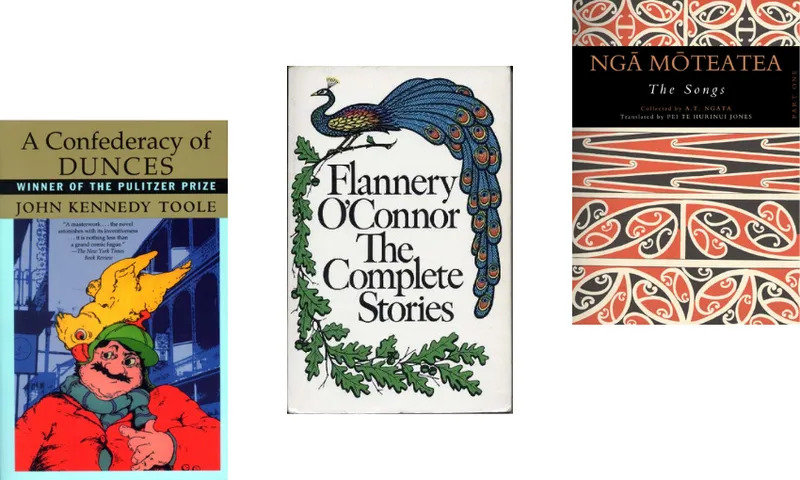Three book covers ascending.