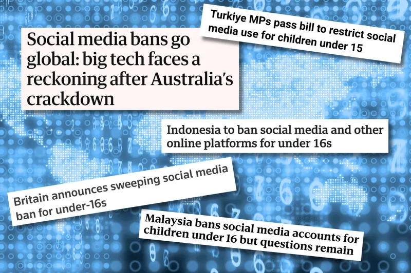 Headlines about bans around the world