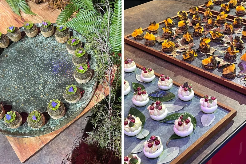 Canapes at the Michelin awards in Auckland.
