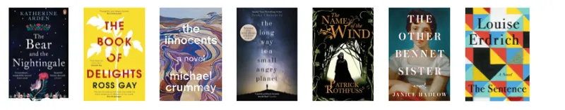 A row of book covers.