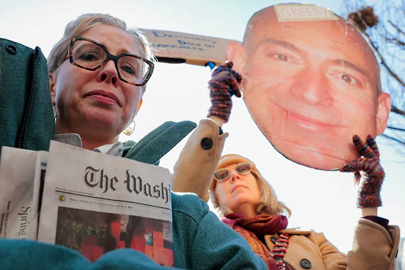 Protest at the Washington Post