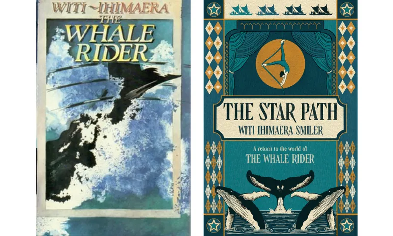 The cover of The Whale Rider by Witi Ihimaera beside the cover of The Star Path by the same writer.