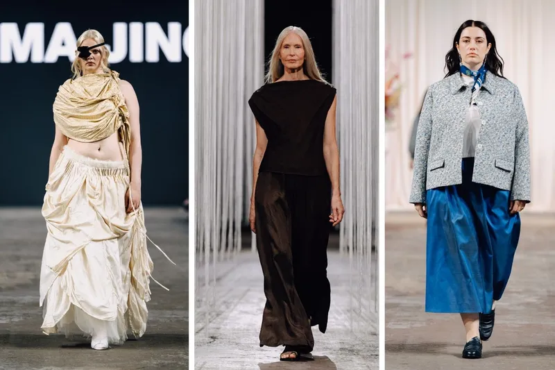Models on the runway at New Zealand Fashion Week 2026.
