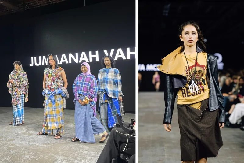 Designs by Jumaanah Vahora and Silva McDowel at the Graduate Show.