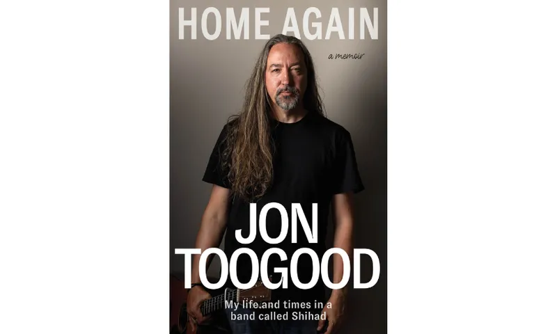 The cover of Jon Toogood's memoir which features a photo of Jon Toogood.