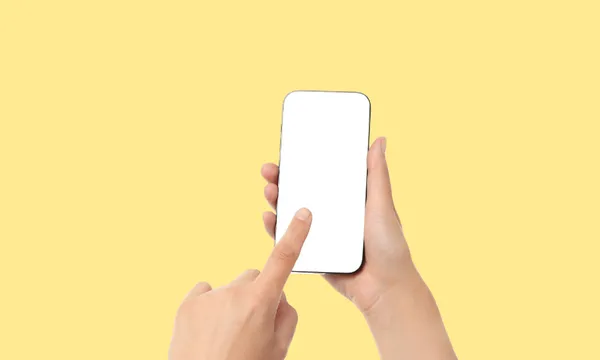 Mobile phone and child's hands