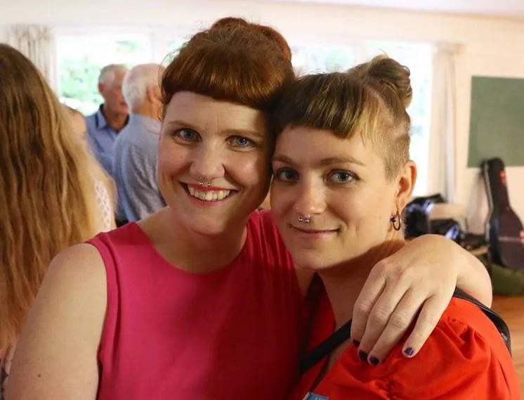 Kiki Van-Newtown and her wife GG.