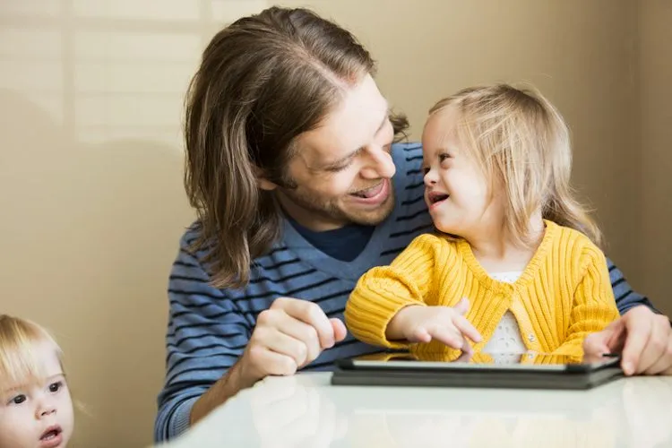 A father and his daughter, who has Down's Syndrome. Photo: Getty Images