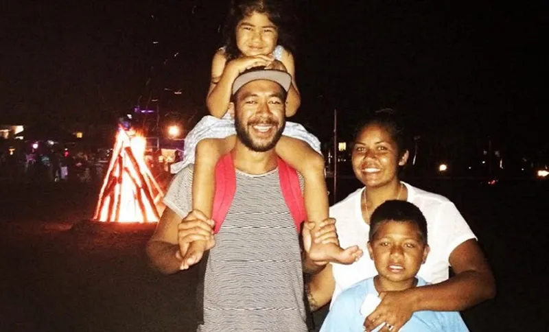 Emmaline Matagi and her whānau.