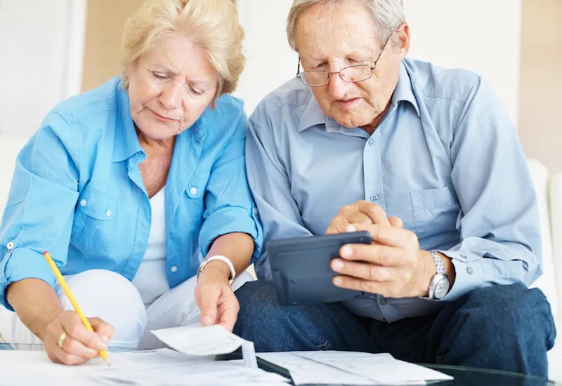 Calculating finances at home