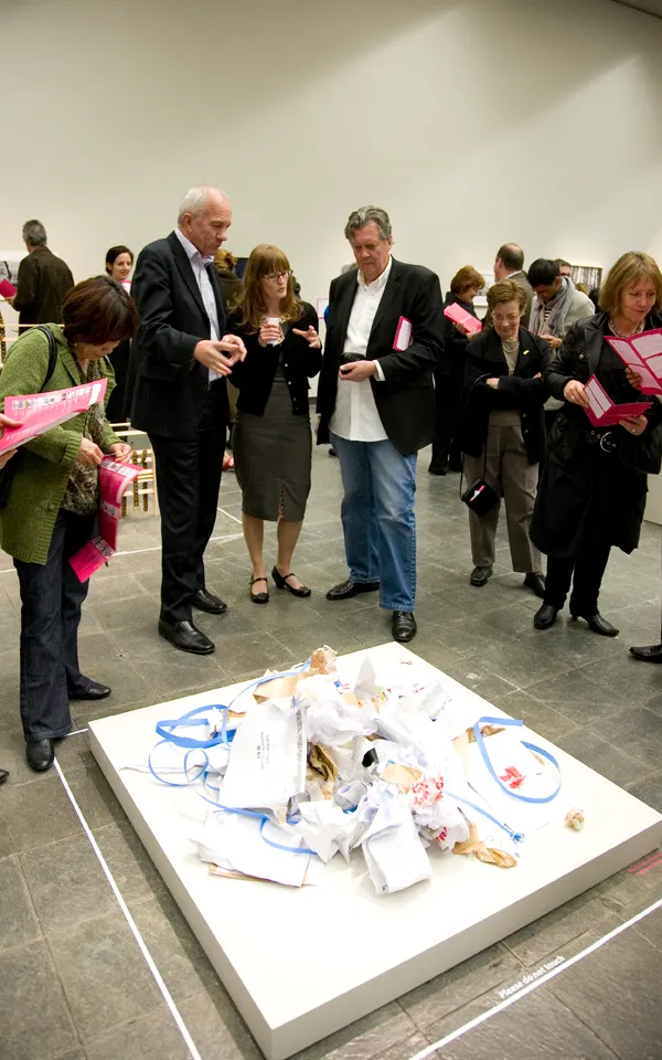 Photos of the opening of the Trust Waikato National contemporary Art Awards