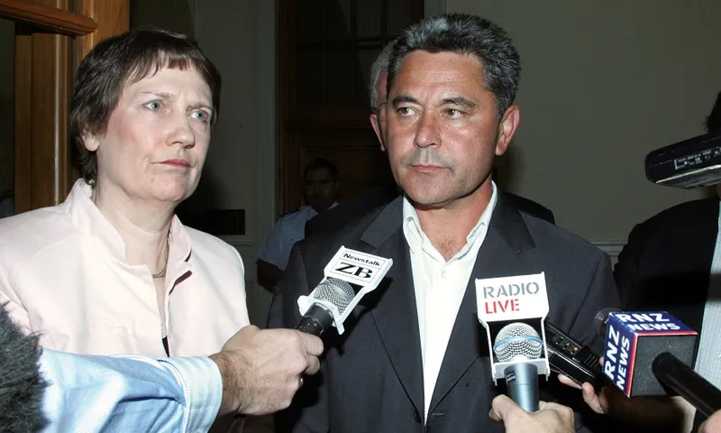 Prime Minister Helen Clark And Mp John Tamihere Sp
