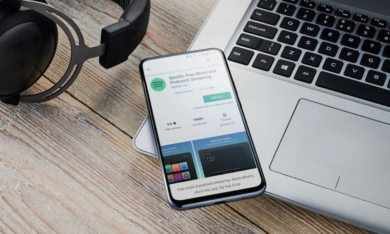 Spotify Music App On A Smartphone