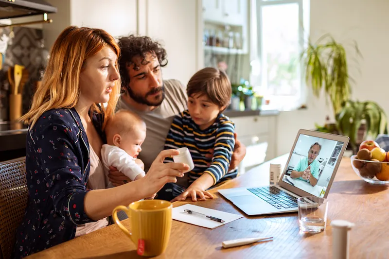 Family consulting with their Doctor