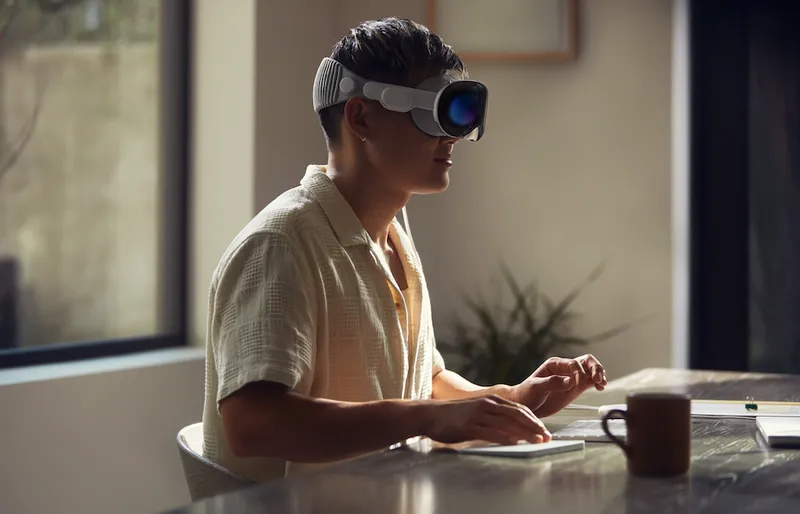 An Apple Vision Pro user.
