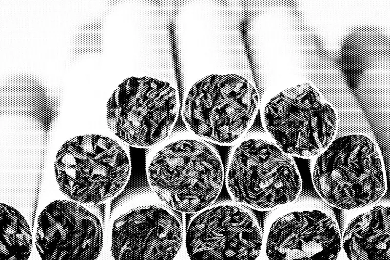 A pile of cigarettes