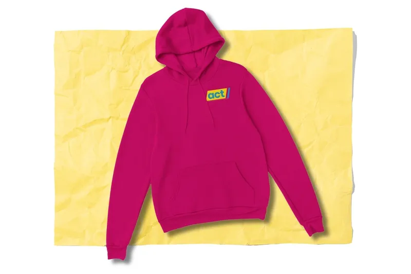 Act pink hoodie