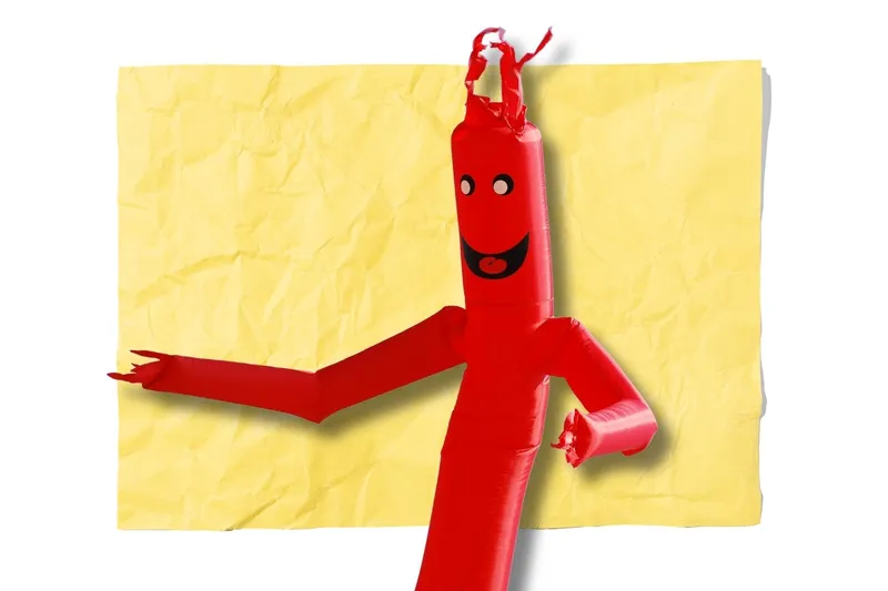 Inflatable tube man