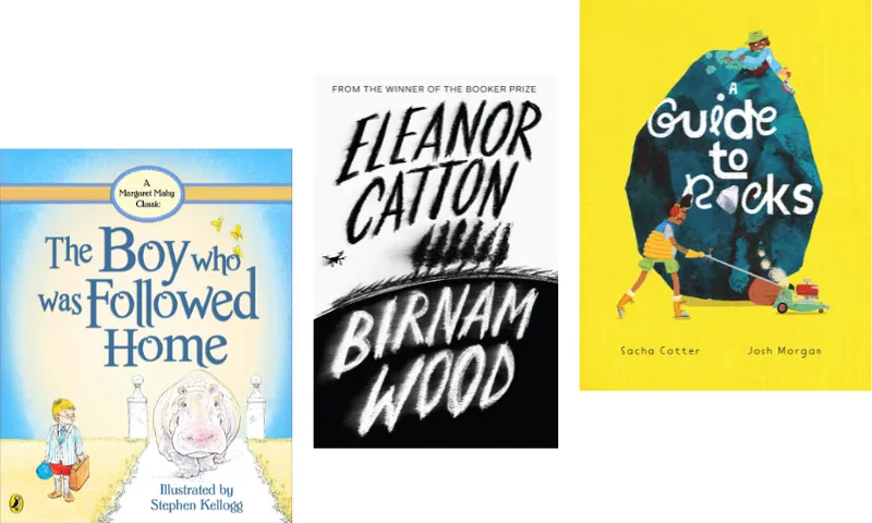 Three book covers ascending.