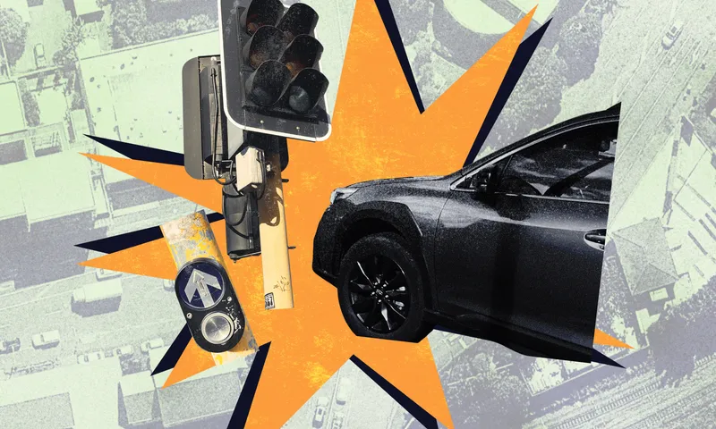 Cars and traffic lights