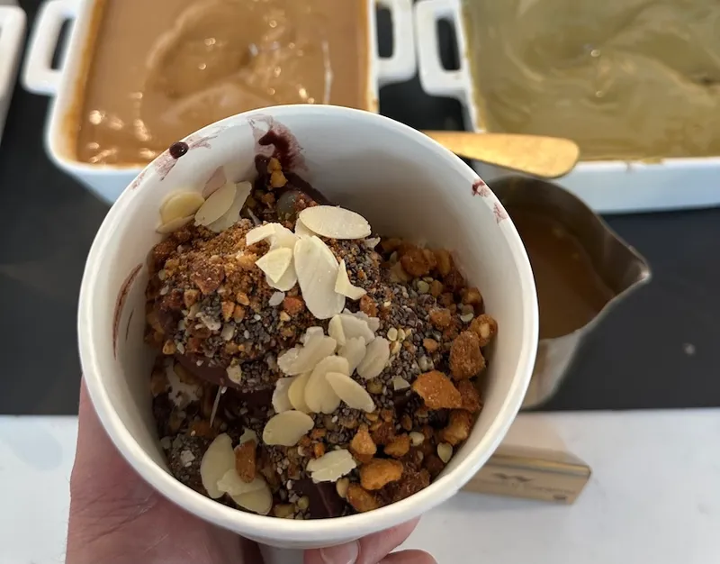 A $10.35 bowl of frozen acai at Yomi. 