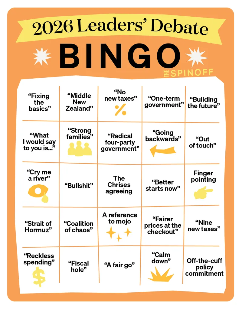 Election 2026 leaders' debate bingo (or drinking game if you like ...