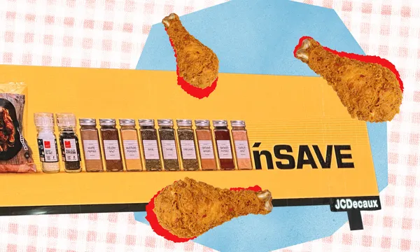 A Pak'nSave billboard promoting homemade KFC.