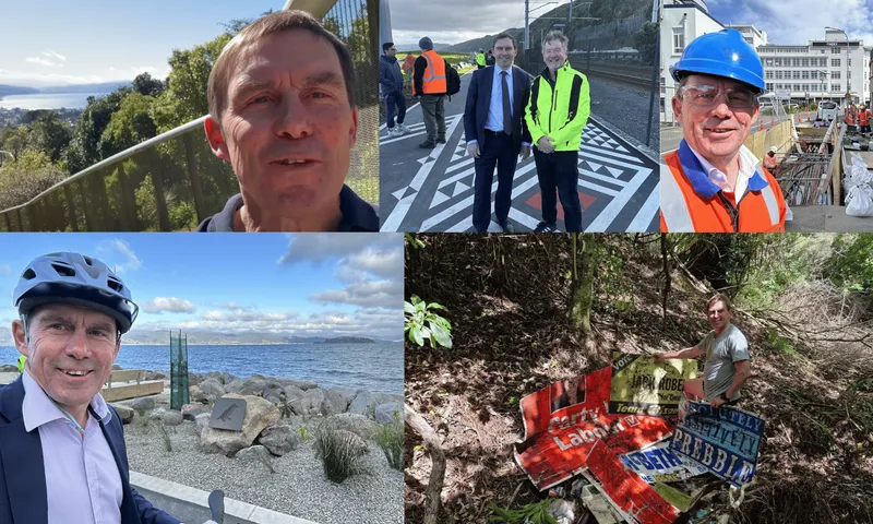 Some of Andy Foster's recent social media posts showing him out and about in his Wellington community. 