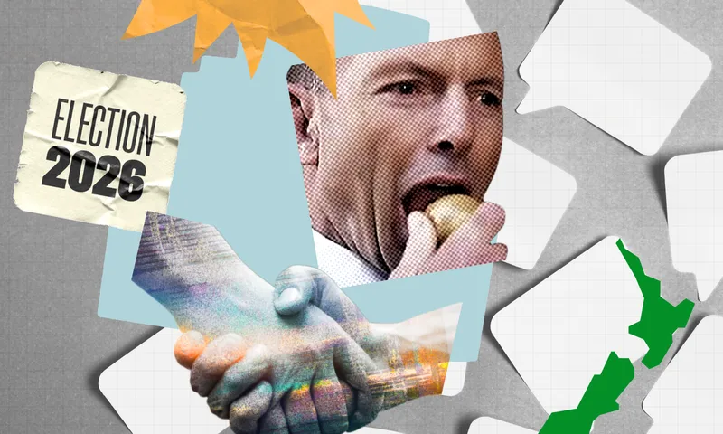 Tony Abbott eating an onion